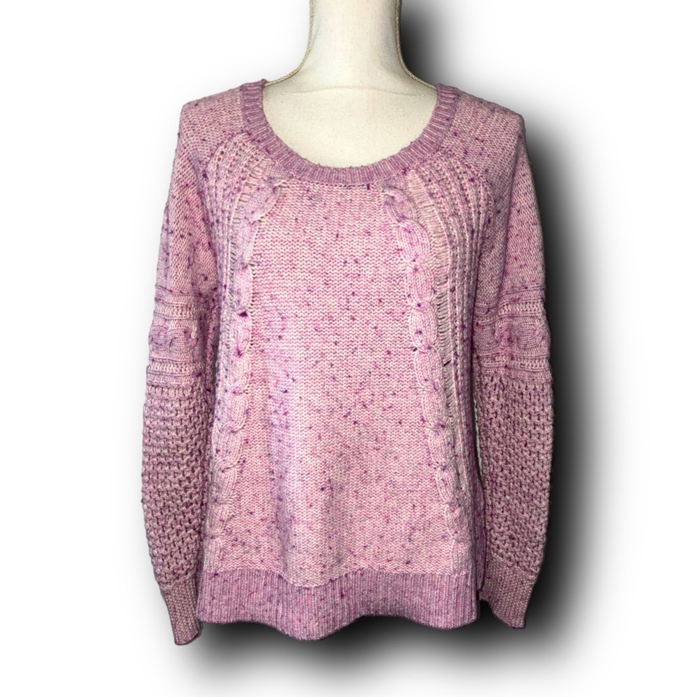 American Eagle Outfitters Lavender Sweater Cozy Chunky Knit Fall Vibes